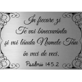 Placuta magnetica argintie, In fiecare zi te voi binecuvanta!